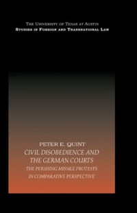 Cover Civil Disobedience and the German Courts