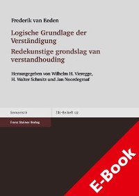 Cover Logische Grundlage der Verständigung / Redekunstige grondslag van verstandhouding