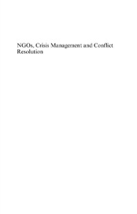 Cover NGOs, Crisis Management and Conflict Resolution