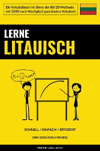 Cover Lerne Litauisch - Schnell / Einfach / Effizient