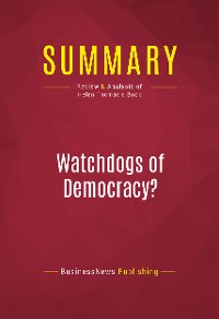 Cover Summary: Watchdogs of Democracy?