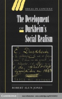 Cover Development of Durkheim's Social Realism