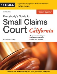 Cover Everybody's Guide to Small Claims Court in California