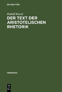Cover Der Text der aristotelischen Rhetorik
