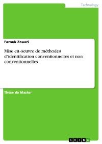 Cover Mise en oeuvre de méthodes d’identification conventionnelles et non conventionnelles