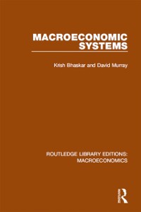 Cover Macroeconomic Systems