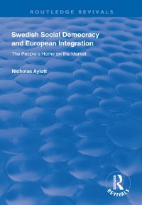 Cover Swedish Social Democracy and European Integration