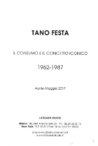 Cover Tano Festa il consumo e il concetto