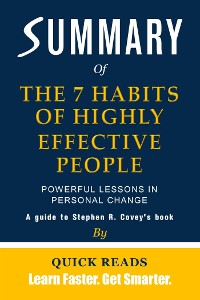Cover Summary of The 7 Habits of Highly Effective People by Stephen R. Covey