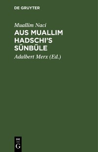 Cover Aus Muallim Hadschi’s Sünbüle