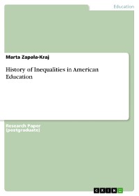 Cover History of Inequalities in American Education