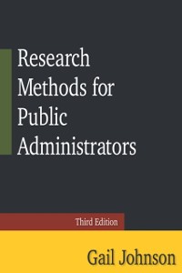 Cover Research Methods for Public Administrators