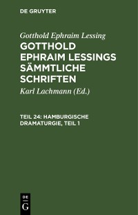 Cover Hamburgische Dramaturgie, Teil 1