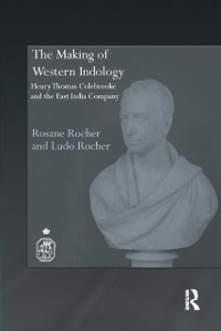 Cover The Making of Western Indology