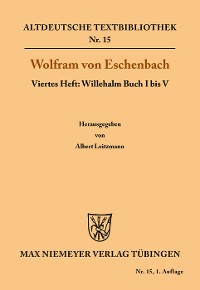 Cover Willehalm Buch I bis V