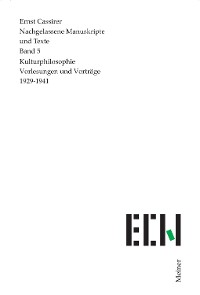 Cover Kulturphilosophie. Vorträge 1929–1941