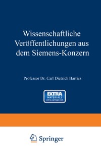 Cover Wissenschaftliche Veröffentlichungen aus dem Siemens-Konzern