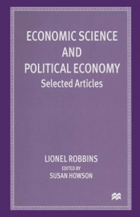 Cover Economic Science and Political Economy