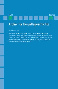 Cover Archiv für Begriffsgeschichte. Band 60/61