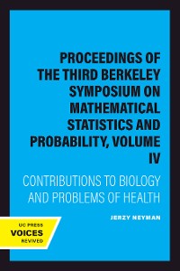 Cover Proceedings of the Third Berkeley Symposium on Mathematical Statistics and Probability, Volume IV