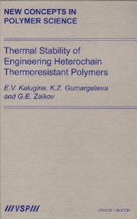 Cover Thermal Stability of Engineering Heterochain Thermoresistant Polymers