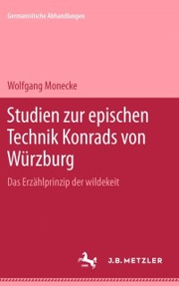 Cover Studien zur epischen Technik Konrads von Wurzburg