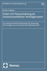 Cover Daten mit Personenbezug als insolvenzrechtlicher Vermögenswert