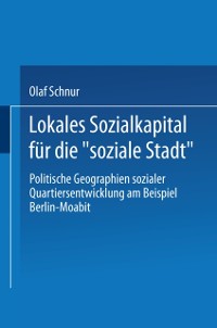 Cover Lokales Sozialkapital für die „soziale Stadt“