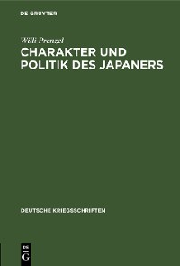 Cover Charakter und Politik des Japaners