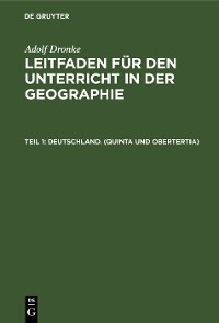 Cover Deutschland. (Quinta und Obertertia)