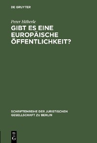 Cover Gibt es eine europäische Öffentlichkeit?