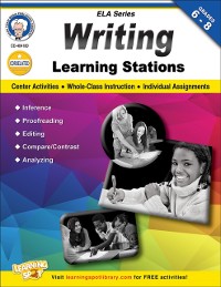 Cover Writing Learning Stations, Grades 6 - 8