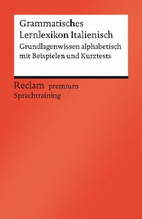 Cover Grammatisches Lernlexikon Italienisch. Grundlagenwissen alphabetisch mit Beispielen und Kurztests