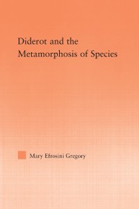 Cover Diderot and the Metamorphosis of Species