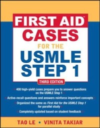 Cover First Aid Cases for the USMLE Step 1, Third Edition