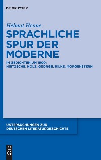 Cover Sprachliche Spur der Moderne