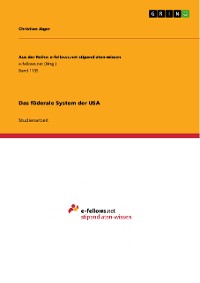 Cover Das föderale System der USA