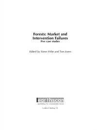 Cover Forests: Market and Intervention Failures