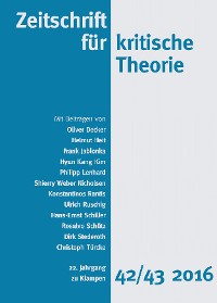 Cover Zeitschrift für kritische Theorie / Zeitschrift für kritische Theorie, Heft 42/43
