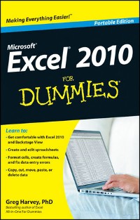 Cover Excel 2010 For Dummies, Portable Edition