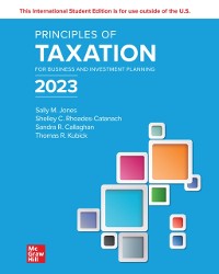Cover Principles of Taxation for Business and Investment Planning 2023 ISE