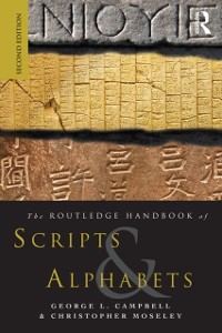 Cover Routledge Handbook of Scripts and Alphabets