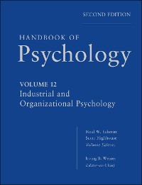 Cover Handbook of Psychology, Volume 12, Industrial and Organizational Psychology