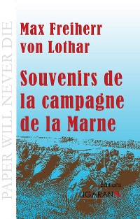 Cover Souvenirs de la campagne de la Marne