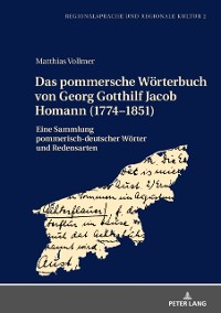 Cover Das pommersche Woerterbuch von Georg Gotthilf Jacob Homann (1774–1851)