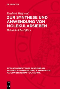 Cover Zur Synthese und Anwendung von Molekularsieben