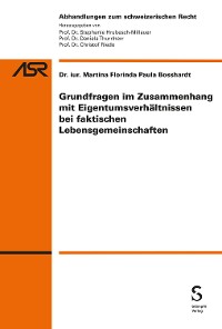 Cover Eigentumsverhältnisse bei faktischen Lebensgemeinschaften