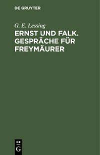 Cover Ernst und Falk. Gespräche für Freymäurer