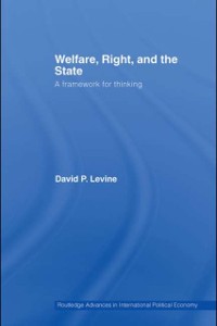 Cover Welfare, Right and the State