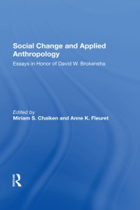 Cover Social Change And Applied Anthropology